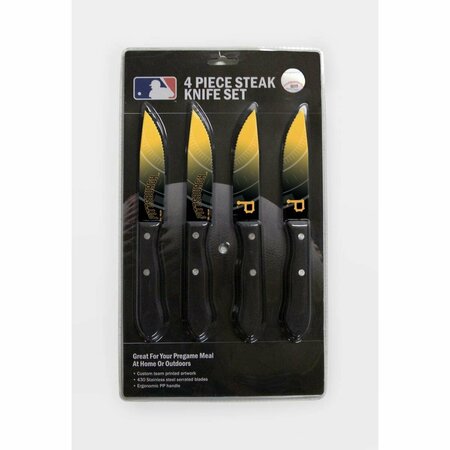 THE SPORTS VAULT Pittsburgh Pirates Knife Set - Steak - 4 Pack TH51655